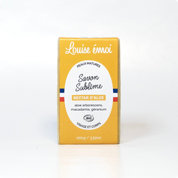  100g natural soap bar with a subtle, calming scent.