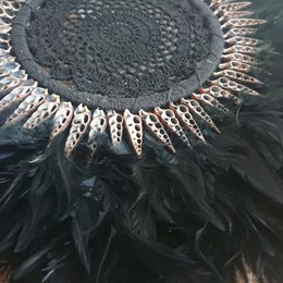 JUJUHAT MACRAME, schwarz - 50 cm
