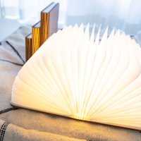 Buchlampe Walnussbraun