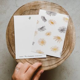 Postkarte »Gänseblümchen«, DIN A6, Recyclingpapier