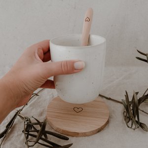 Onderzetters van eikenhart (VE = 8 stuks)