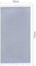 Serviette de plage éponge premium 100% coton 170x90cm marine