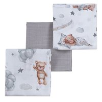 Musline bears 3 pcs.