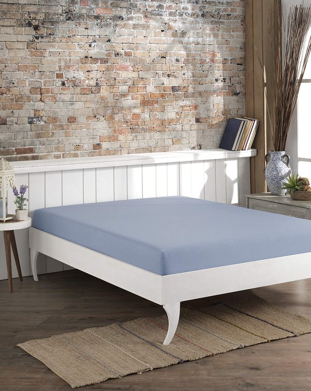 Double Fitted Sheet - 100% Cotton - 135x200cm