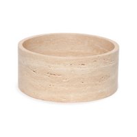 Travertine fruitschaal rond Ø24cm