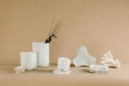New modern design vase inspired by CORAL and Aalto, middle size, COR20WH