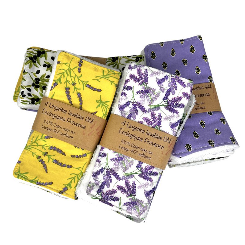 Grote ecologische make-up verwijderaar doekjes, “Provence”