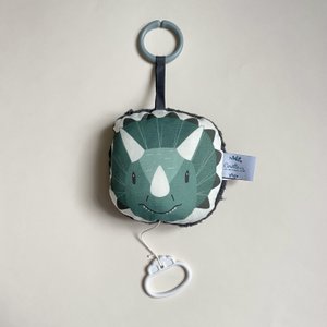 Mini nomadisches Musikkissen Dinosaurier grün