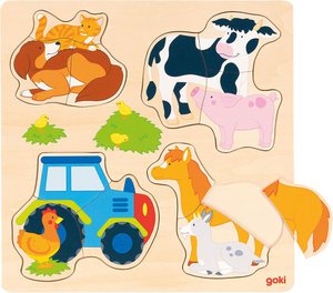 Inlegpuzzel - Boerderijdieren