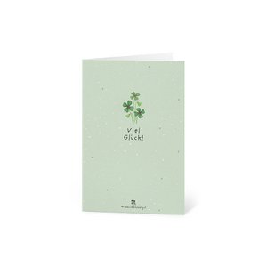 Grußkarte - Viel Glück!