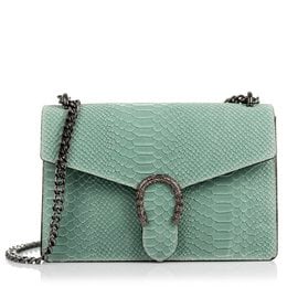 Florence Artegiani. Luce Damenhandtasche. Schlangenleder-Gravur aus echtem Wildleder