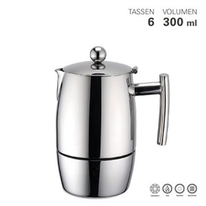 Espressokocher Premium für 6 Tassen