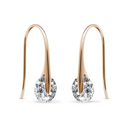 Classy Earrings - Rose Gold and Crystal