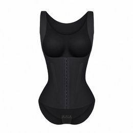 Shapewear 4-in-1 Waist Trainer Corset Bodysuit- Buttoned Tummy Control High Waist with Padded Bra