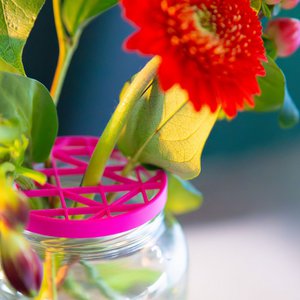 Flowerup! Bloemenschijf, bloemenraster *pink*