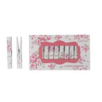 Wooden pegs set Bella 12 pcs in a box Isabelle Rose
