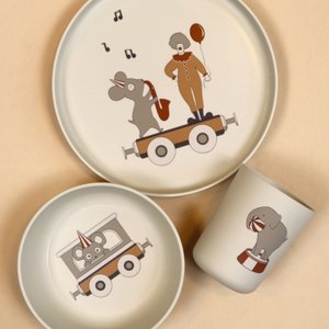 Milas Tafelservice aus Biokunststoff (PLA) im 3er-Pack