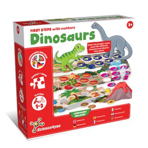 Science4you Dinosaurier-Spiel + Dinosaurier-Puzzle für Kinder ab 3 Jahren – Dinosaurier-Spielzeug für Jungen und Mädchen im Alter von 3 4 5 6+ – Perfektes Dinosaurier-Geschenk und Lernspielzeug mit Puzzle für 3+ Jahre