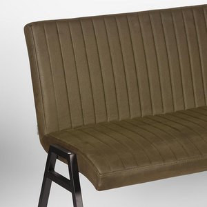 Caromobel Esszimmer Bank Matz - Armeegrün - Mikrofaser - 175 cm