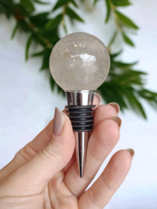 Wijnstopper bol Bergkristal