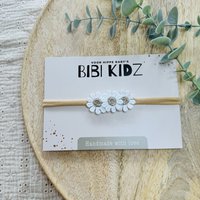 Hairband Daisies Silver