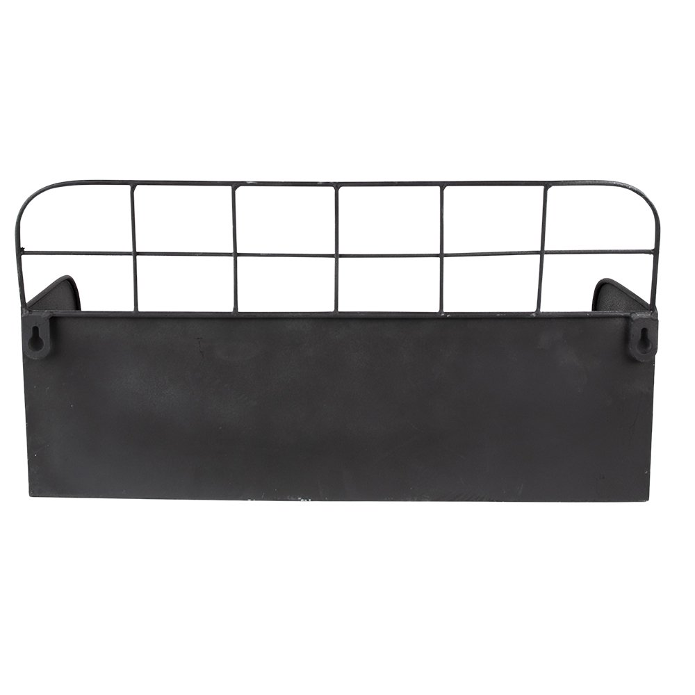 Wandrek 38x14x20 cm Zwart IJzer Muurrek