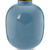 Vase Metal Blue 32cm