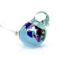 Blue Bird of Glass - multicolor - ø 12 cm - Handmade