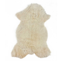 Genuine Sheepskin | Natural white/cream | 85x45cm