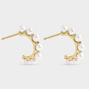 24kt gold plated cultured pearl earring