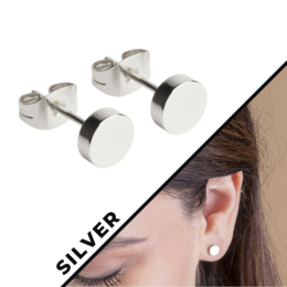 Pendientes pequeños de acero inoxidable en oro, oro rosa y plata • 6 mm • sin níquel / minimalistas / sostenibles