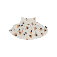 Summer skirt print peach