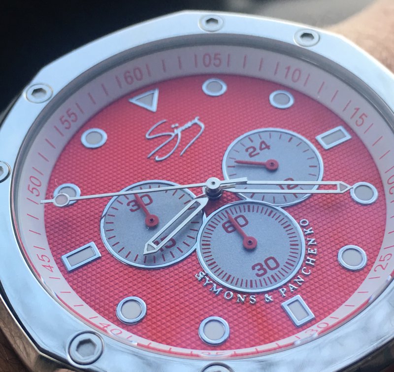 Chronographe Finestra Miura en acier inoxydable 10 ATM