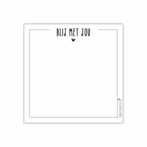 Notizblock 'Glücklich mit dir'