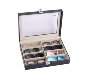 Flex - Brillenbox für 8 Gläser schwarz