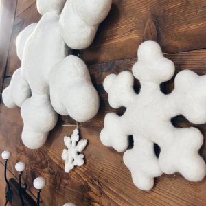 Filz-Schneeflocken-Wanddekoration – New Heidi