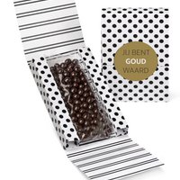 Kadodoosje STIP/STREEP ZWART