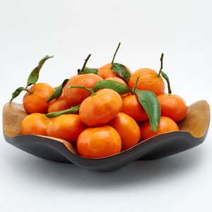 Holzschale - Obstschale - Salatschale - Modell  Lotus Leaf- choco -  verschiedene Größen