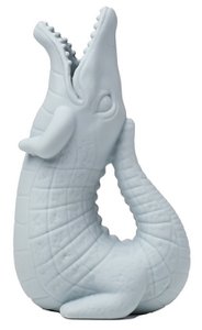 Watercolor crocodile - Duck egg blue