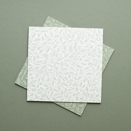 Juleorigamipapir - grangrene grøn og mint - 25 ark dobbeltsidet genbrugspapir
