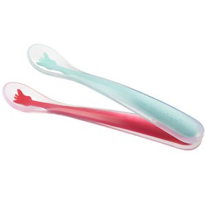 Sophie the giraffe set of 2 silicone spoons