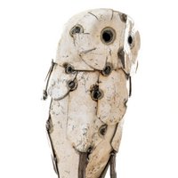 Majestic Metal Large WHITE Owl