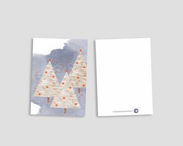 postal - serie 'Navidad' - 'Bosque de árboles de Navidad'