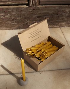Selfcare box - Set van 30 kaarsen van ruwe bijenwas