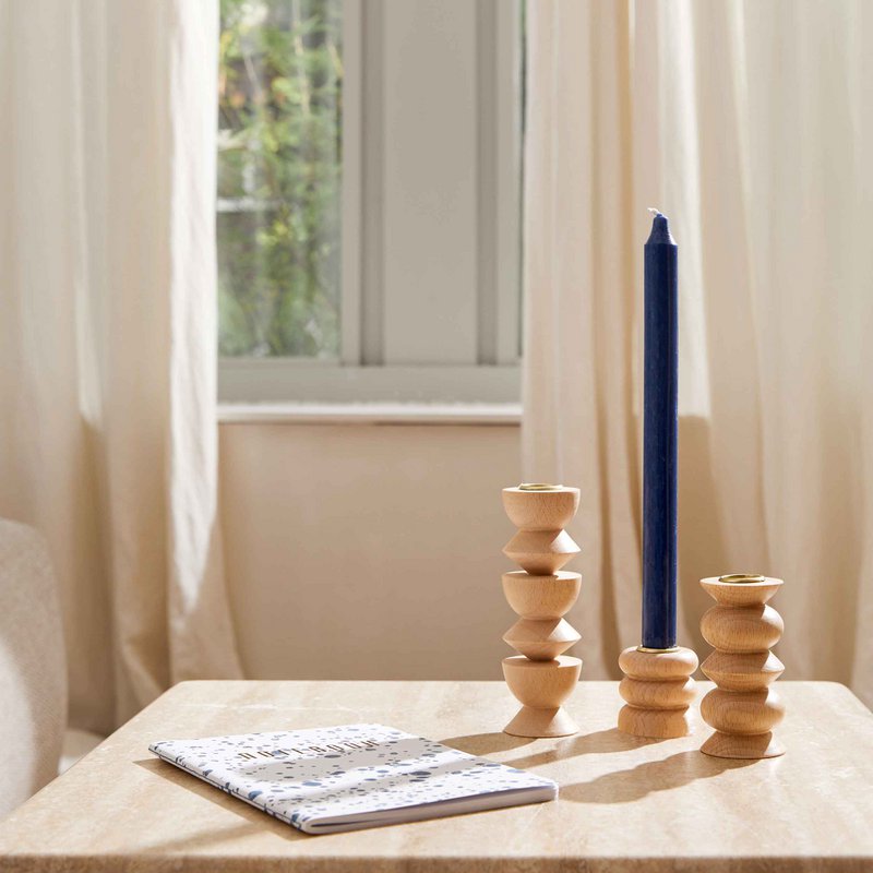 Totem Wooden Candle Holder - Medium Nº 5