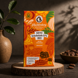 Bio Keto Schokolade 57% | Ohne Zuckerzusatz | 90g
