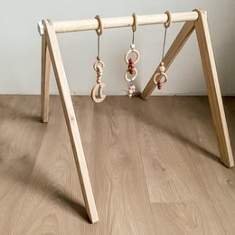 Babygym toys / Play horse - hazelnut