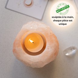 Himalajski posiadacz świecy solnej - dla Chauter Chauter - Rads 500G Format - Pomysł na prezent - Oryginalny obiekt dekoracyjny