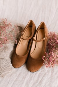 Handmade Suede heels (6 cm) - Aurelia - Cigaro Vintage Shoes 35-42