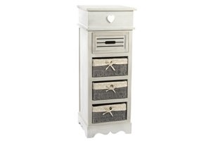 HOUTEN LADEBLOK 36X31X96,7 GRIJS DEKSEL DC193424
